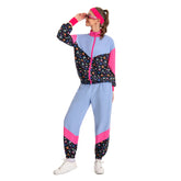 80er unisex Erwachsene Cosplay Kostüm Outfits Halloween Karneval Anzug